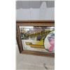 Image 3 : Olympia Beer "It's the Water" Advertising Bar Mirror in Wood Frame 21 x 15"