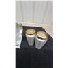 Image 3 : West Bend Aluminum Spice Rack Set with Eight Brass-Lidded Shakers, 1940s-1950s
