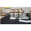 Image 4 : West Bend Aluminum Spice Rack Set with Eight Brass-Lidded Shakers, 1940s-1950s