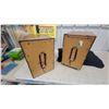 Image 3 : Pair of Vintage Wooden Cabinet Speakers with Fabric Grilles
