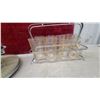 Image 2 : Vintage Chrome Barware Lot: Liqueur Carousel, Seltzer Siphon, Shot Dispenser, Tumbler Caddy, and Mo