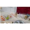 Image 7 : Martini Brand Vintage Drinking Set with Six Fire Truck Glasses and More Barware