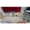 Image 8 : Martini Brand Vintage Drinking Set with Six Fire Truck Glasses and More Barware