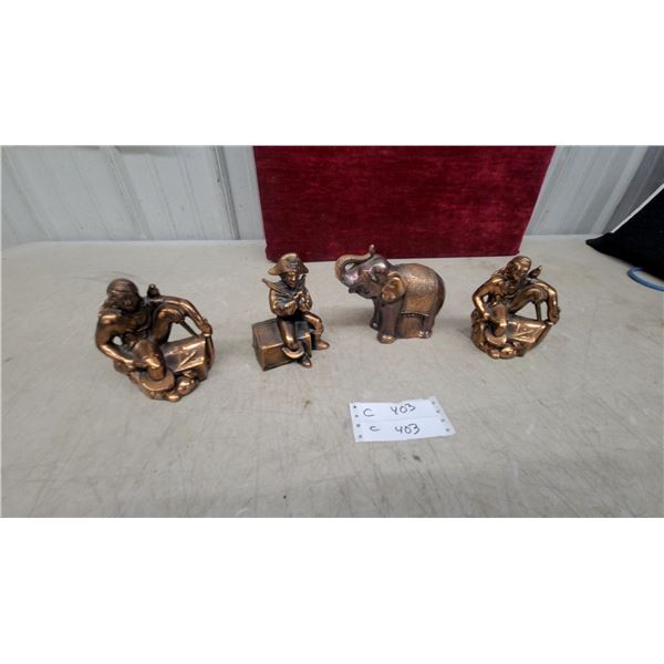 Four Cast Banks Including Elephant and Pirates