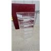 Image 3 : Joseph Schmidt Confections San Francisco Clear Acrylic Multi-Tier Retail Display Stand 9 x 9 x 19"