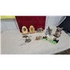 Image 1 : Collection of Animal Figurines and Mounted Trophy Plaques Including Elephant Andbuffalo and More