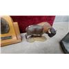 Image 5 : Collection of Animal Figurines and Mounted Trophy Plaques Including Elephant Andbuffalo and More