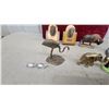 Image 8 : Collection of Animal Figurines and Mounted Trophy Plaques Including Elephant Andbuffalo and More