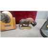 Image 4 : Collection of Animal Figurines Including Brass Elephant, Owl, Crane, and More