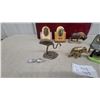 Image 5 : Collection of Animal Figurines Including Brass Elephant, Owl, Crane, and More