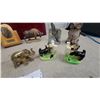 Image 6 : Collection of Animal Figurines Including Brass Elephant, Owl, Crane, and More