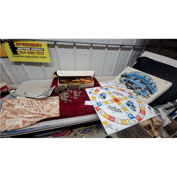 18 Wheeler Challenge Board Game by S & L Promotions and Pioneer Logs Building Set Plus
