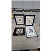 Image 1 : Framed Horse Head Prints, Metallic Relief, Inkwell and Fan Prints, and More