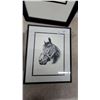Image 2 : Framed Horse Head Prints, Metallic Relief, Inkwell and Fan Prints, and More