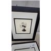 Image 6 : Framed Horse Head Prints, Metallic Relief, Inkwell and Fan Prints, and More