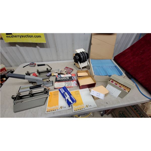 GBC Manual Multi-Hole Paper Punch, Scotch AV 176 Recording Tape, Office Supplies, and More