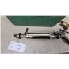 Image 2 : Vintage Chrome Beer Tapping Kit with Brass Spigots and Green Wooden Case