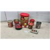 Image 1 : Coca-Cola Vintage-Style Collectible Tins Including 1993 Red Lid Canister Coke Bottles with Product