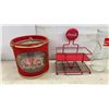 Image 5 : Coca-Cola Collectibles Lot: Ice Bucket, Condiment Caddy, Salt and Pepper Shakers, and More