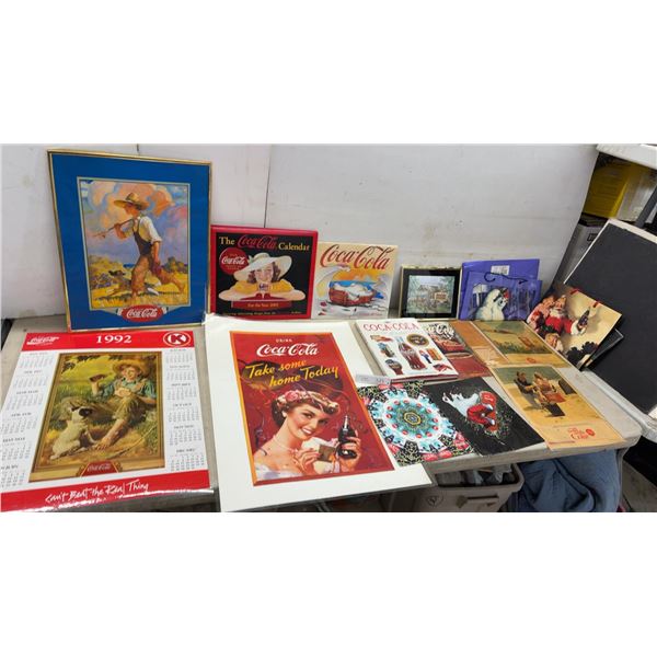 Coca-Cola Collectible Calendars, Framed Picture and Advertising Ephemera and More