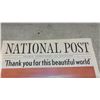 Image 4 : National Post Newspaper Saturday January 1, 2000 and Player's Navy Cut Cigarettes Tin