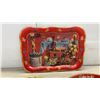 Image 2 : Vintage Coca-Cola Metal Serving Trays, Menu Girl, Coke Is It, and Harvest Scene
