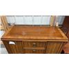 Image 2 : Traditional Walnut Gentleman's Chest with Drawers and Side Cabinets 43 x 18-1/2 x 55