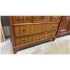 Image 4 : Traditional Walnut Gentleman's Chest with Drawers and Side Cabinets 43 x 18-1/2 x 55