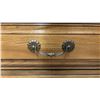 Image 6 : Traditional Wood Highboy Dresser 40 x 20 x 49 and Matching Two-Drawer Nightstands 24 x 24 x 15