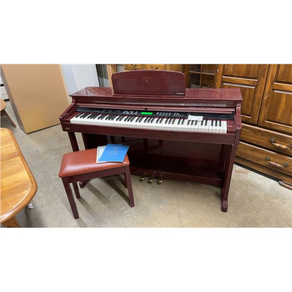 Adagio KDP-8826 Digital Piano with Matching Bench and Manual 55-1/2 x 20-1/2 x 34-1/2