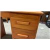 Image 3 : Wooden Single Pedestal Desk with Four Drawers 34 x 18 x 30