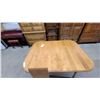Image 3 : Drop-Leaf Dining Table with Turned Legs, Maple Finish 30 x 47 x 36" plus 9.6" Leaf