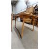 Image 4 : Drop-Leaf Dining Table with Turned Legs, Maple Finish 30 x 47 x 36" plus 9.6" Leaf