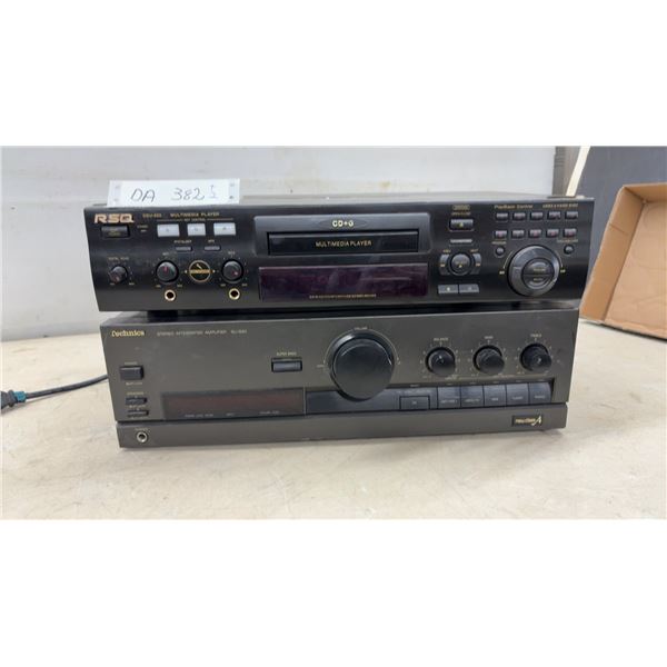 RSQ CSU-222 CD+G Multimedia Karaoke Player and Technics SU-G50 Stereo Integrated Amplifier- No