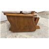Image 3 : Shermag Wooden Glider Rocker with Upholstered Cushions and Spindle Back