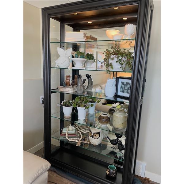 Set of 3 - Albrightsville Lighted Curio Cabinets