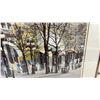 Image 4 : Framed Pucture of Autumn Street Scene with Maple Gifts Storefront,18 x 23"