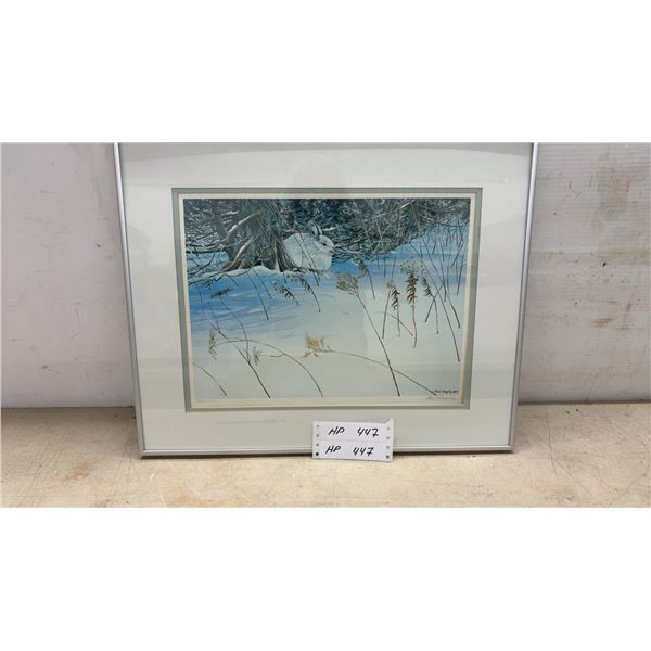 Paul Harpley 1985 "White Rabbit" Limited Edition Print, 1592/3000, 16 x 20"