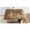 Image 4 : Antique Wooden School Desk with Integrated Chair and Storage Drawer