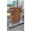 Image 1 : IFCO Orange Reusable Plastic Stacking Crates with Metal Handles, Lot of 16