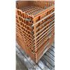 Image 4 : IFCO Orange Reusable Plastic Stacking Crates with Metal Handles, Lot of 16