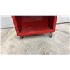 Image 3 : Red Steel Rolling Tool Cabinet with Four Drawers and Bottom Shelf, 40 x 22 x 12"