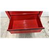 Image 5 : Red Steel Rolling Tool Cabinet with Four Drawers and Bottom Shelf, 40 x 22 x 12"