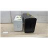 Image 7 : Two Metal Storage Trunks with Gold-Tone Latches and Hardware, Black and White, Never Used