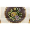 Image 4 : Pair of Framed Needlepoint Floral Artworks, 13 1/2 x 13 1/2"