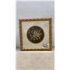 Image 5 : Pair of Framed Needlepoint Floral Artworks, 13 1/2 x 13 1/2"
