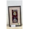 Image 1 : Original Paintings on Leaves in Decorative Frame, 20 x 12"