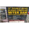 Image 10 : New Chicago Electric 12" Double-Bevel Sliding Compound Miter Saw with Laser Guide System