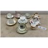 Image 1 : Aynsley, Royal Albert Memory Lane, and Royal Crown Derby Teacup and Saucer Sets