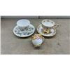 Image 8 : Aynsley, Royal Albert Memory Lane, and Royal Crown Derby Teacup and Saucer Sets
